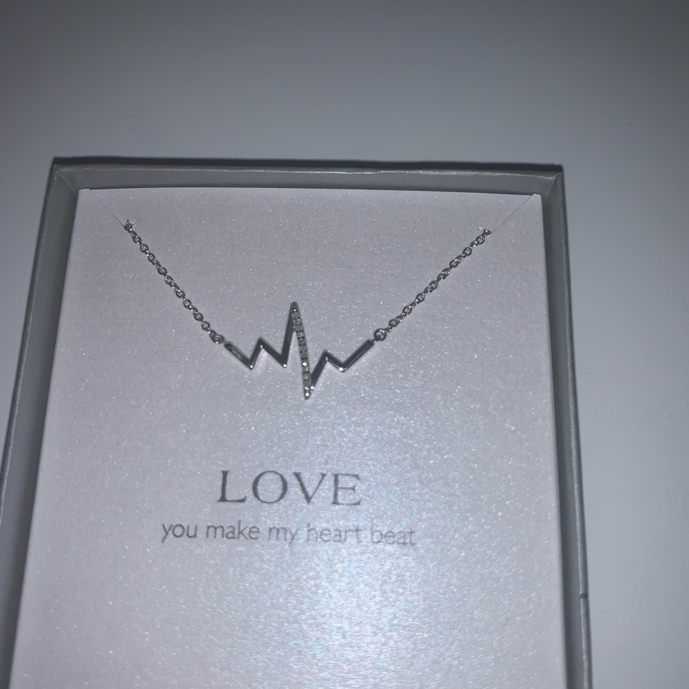 Sterling silver Heartbeat necklace